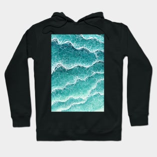 Wave pattern painting Hoodie